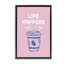 Le café aide la vie sur un cadre flottant rose, design par JJ Design House LLC-1311241039-1311241037