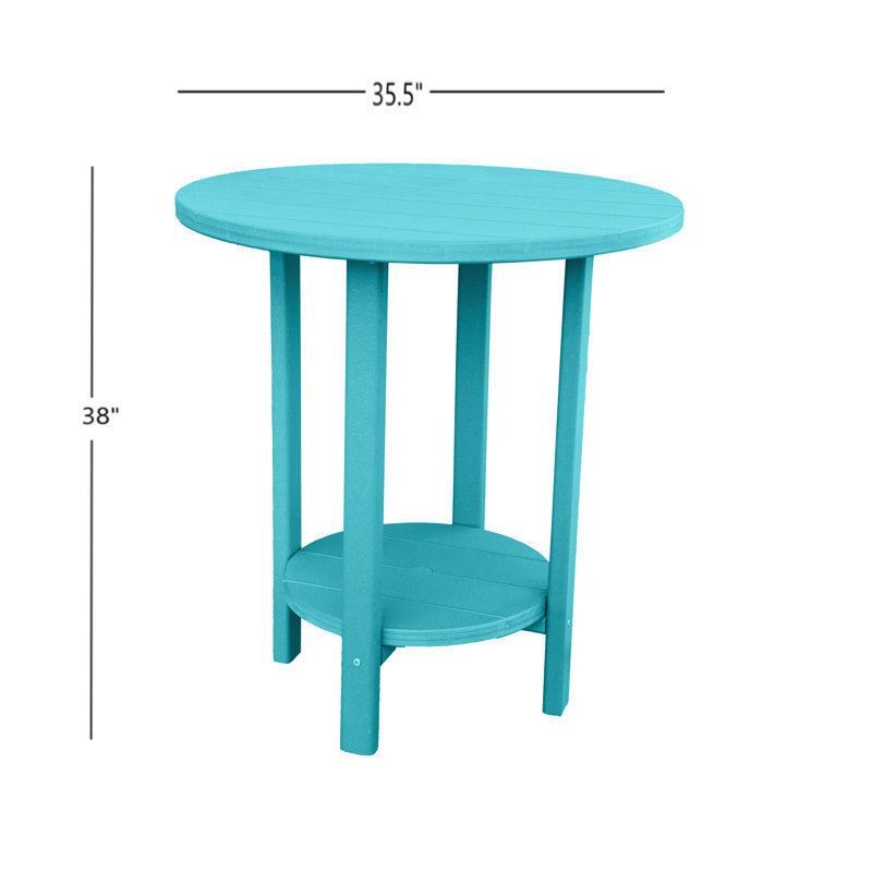 Ensemble de table bistro et chaises d'extérieur Phat Tommy, Bleu sarcelle