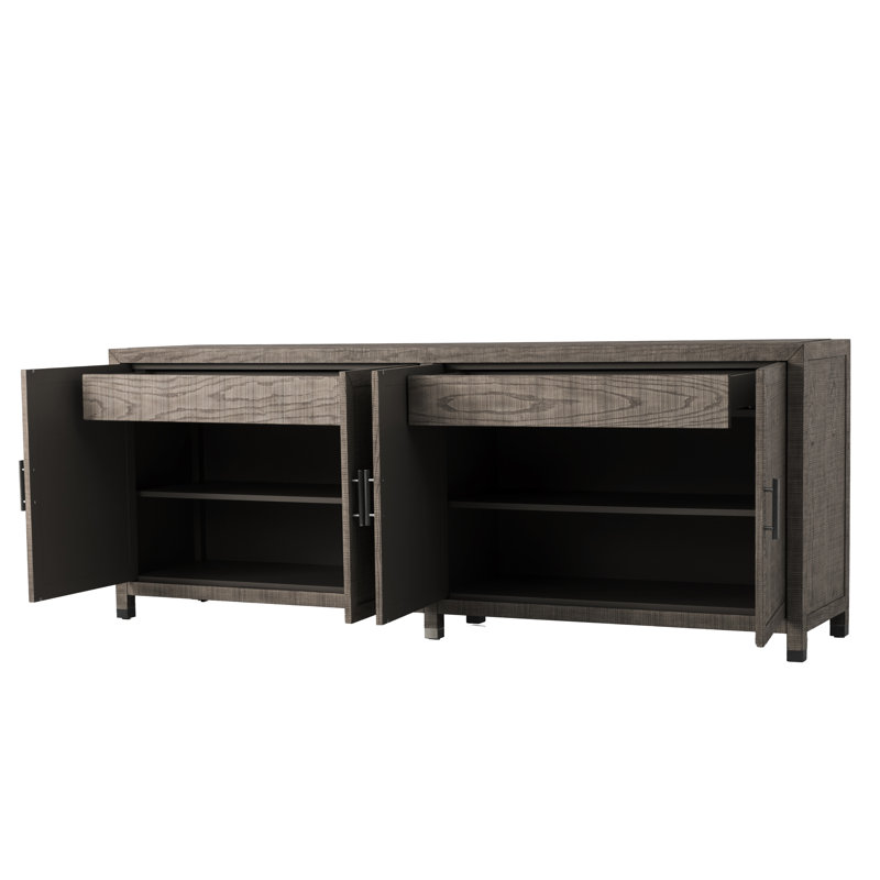 Commode 6 tiroirs Bustamante, Gris