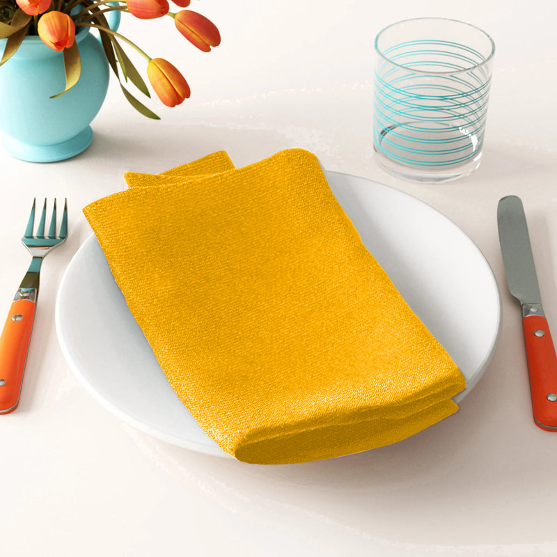 Polyester Square Napkin - Basics by Wayfair™, Dark Sage, Set of 4