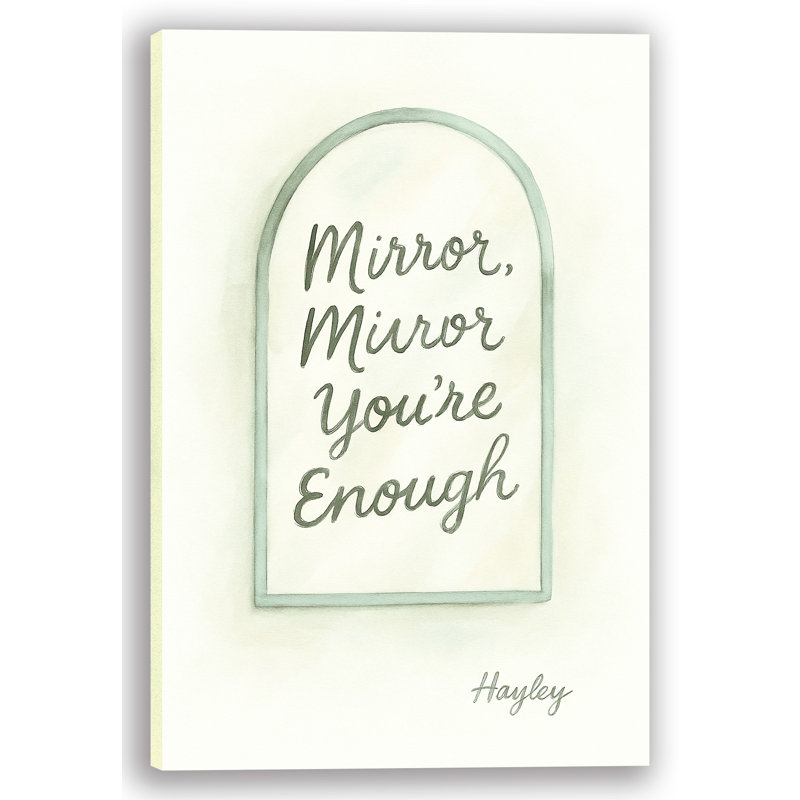 Vous êtes assez - Art mural sur toile miroir inspirant