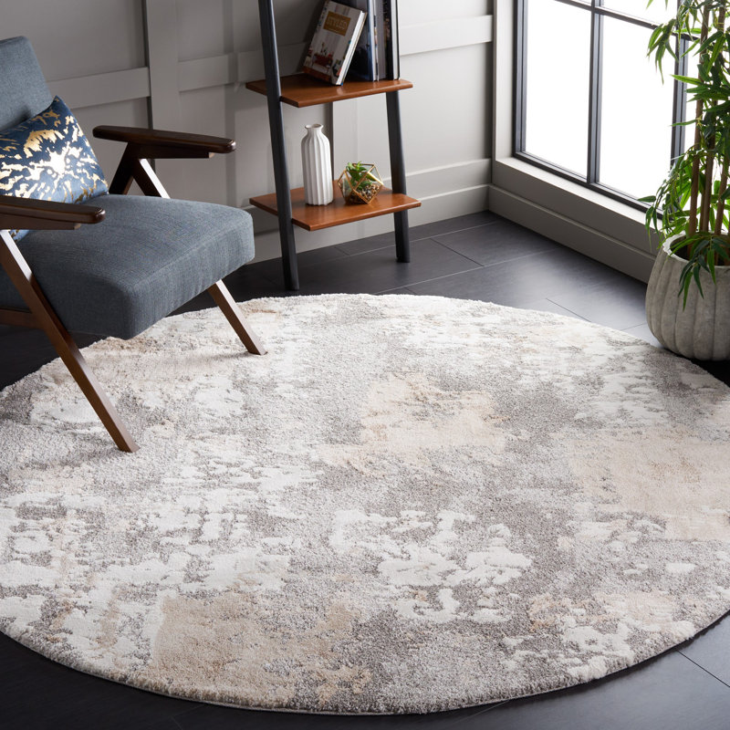 Whalsay Performance Abstract Rug, Round 6'7"
