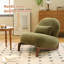 Chaise d'appoint avec pieds en bois massif-1584845518