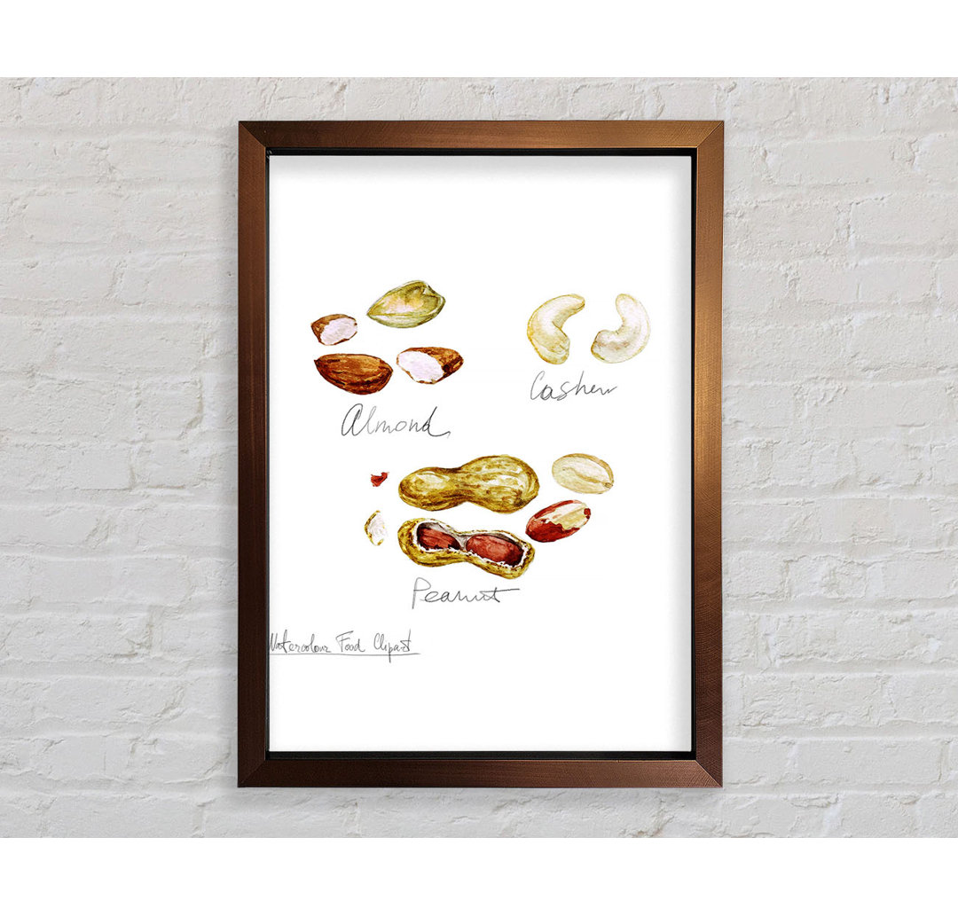 Gerahmtes Leinwandbild Nut Selection 3 Framed Print