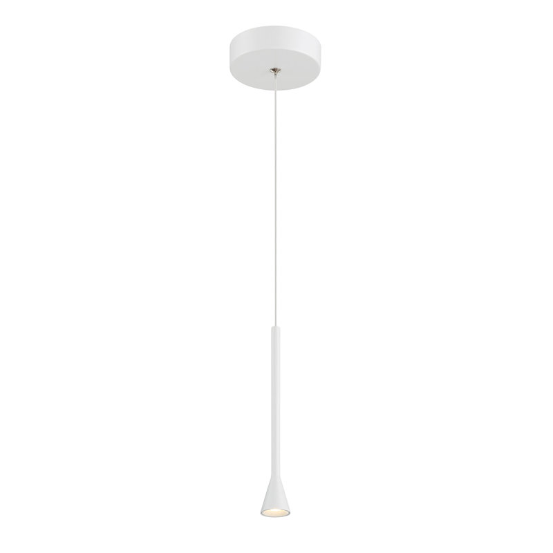 Kateleigh 1 - Light LED Bell Pendant, White