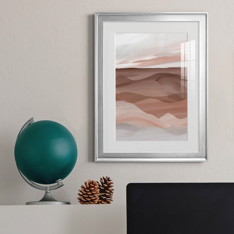 Sedona Valley, reproduction encadrée de qualité supérieure - prête à être accrochée, H 18,5 po x l 24,5 po x P 1,5 po, Argent