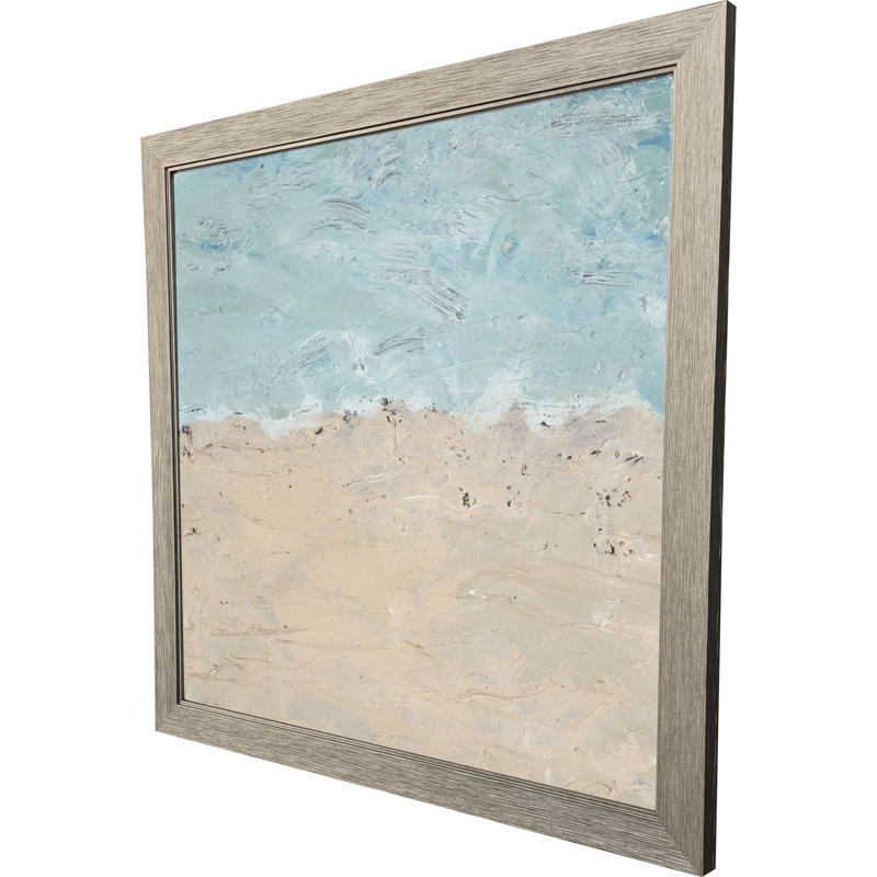 La terre rencontre la mer, art encadré