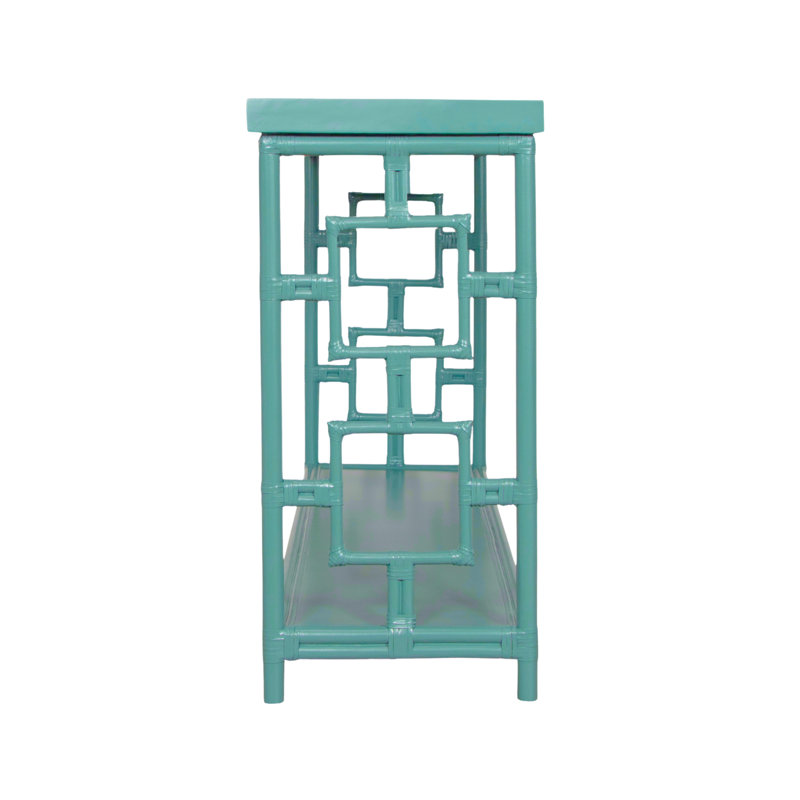 Sobe 60'' W Console Table, Turquoise
