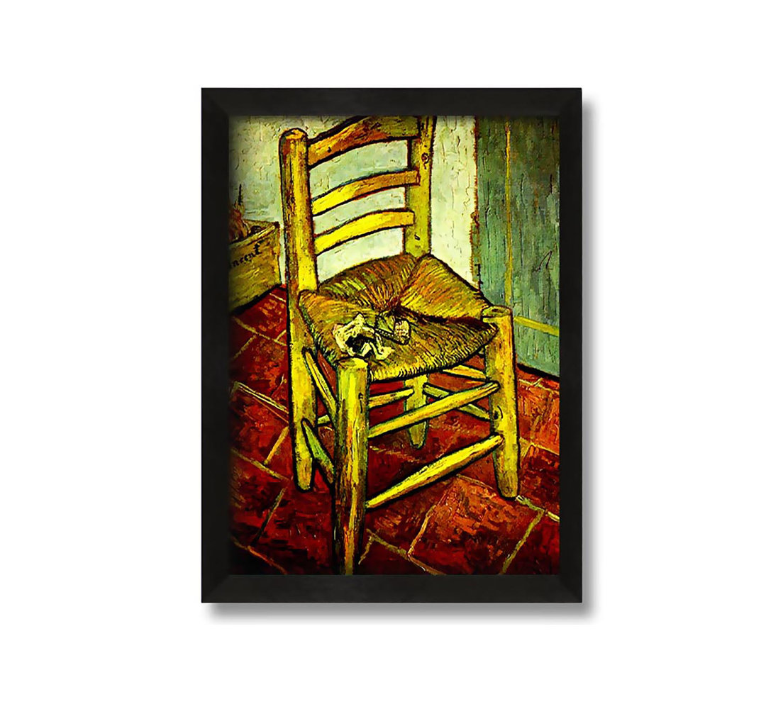 Gerahmtes Leinwandbild Van Gogh Chair von Vincent Van Gogh