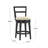 Salizan Swivel Upholstered Counter Stool with Solid Wood Frame-2074299599