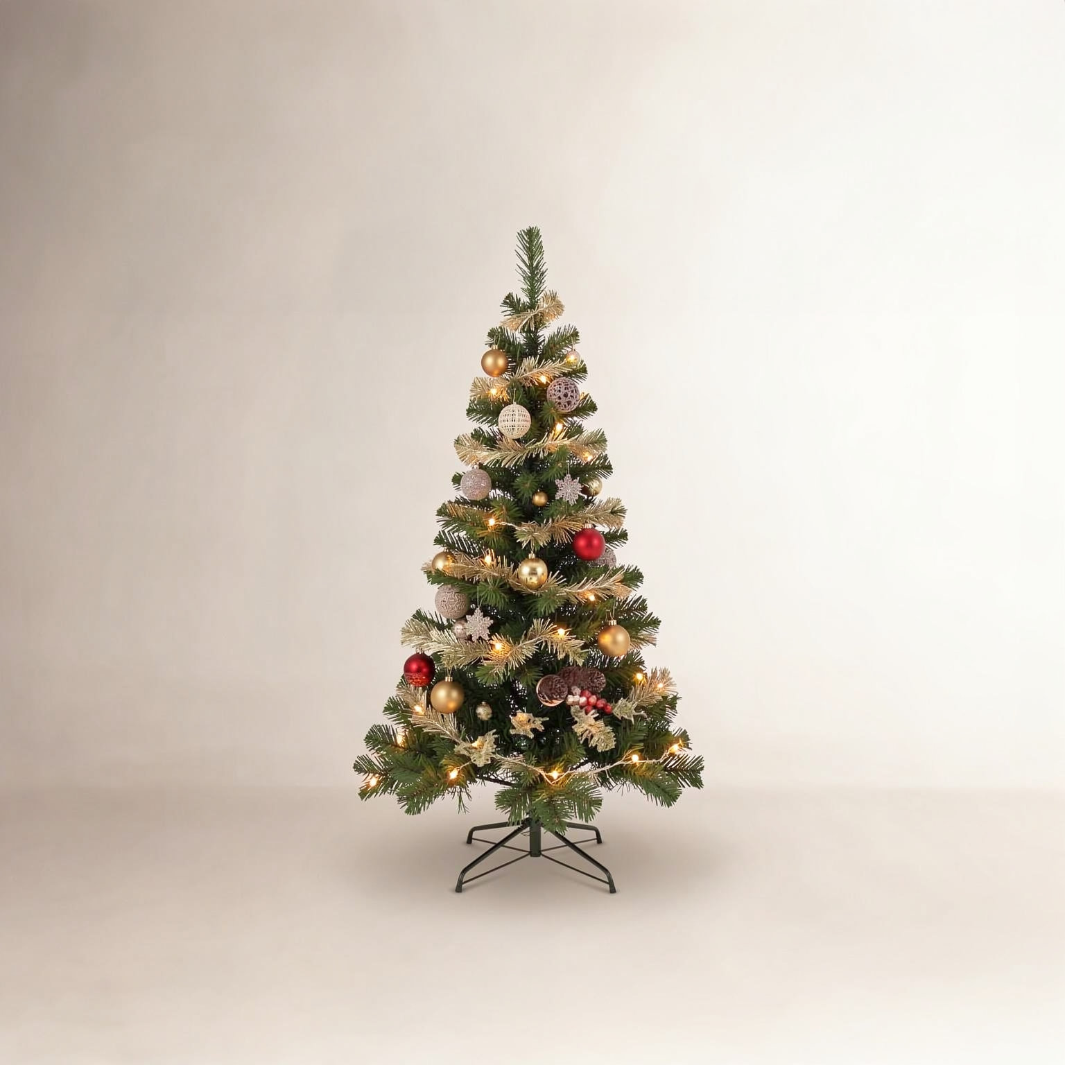 Pre-Lit Fir Christmas Tree, 6.5' H