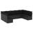 Garden Sofa Set Black