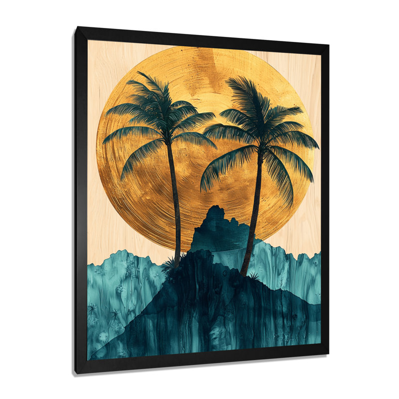 Claragh - impression sur toile florale, H 20 po x l 12 po, Picture Frame Print, Noir, noir, noir, noir