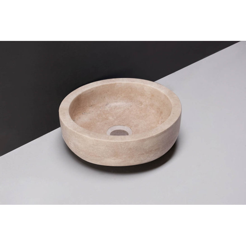 Forzalaqua Granite Handmade Circular Bathroom Sink