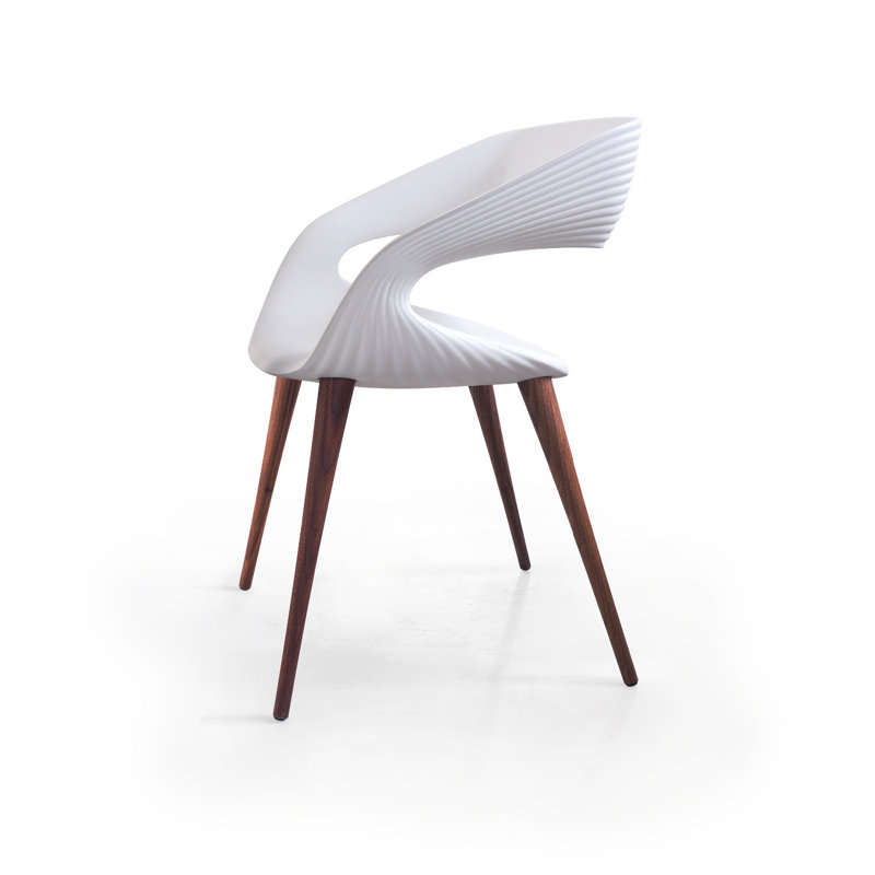 Fauteuil Dossantos, Blanc, Bois