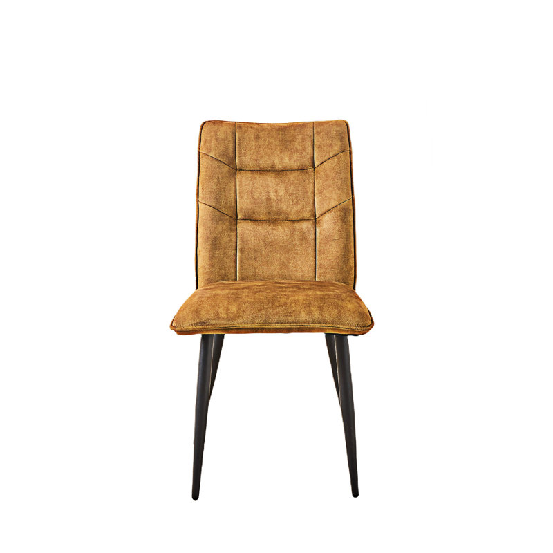 Chaise d'appoint rembourrée (ensemble de 2), Jaune