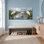 «Egrets In Wetland With Rainbow», reproduction d'art sur toile tendue sur toile, ensemble de 1