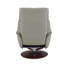 Fauteuil d'appoint en cuir fleur Kandoro