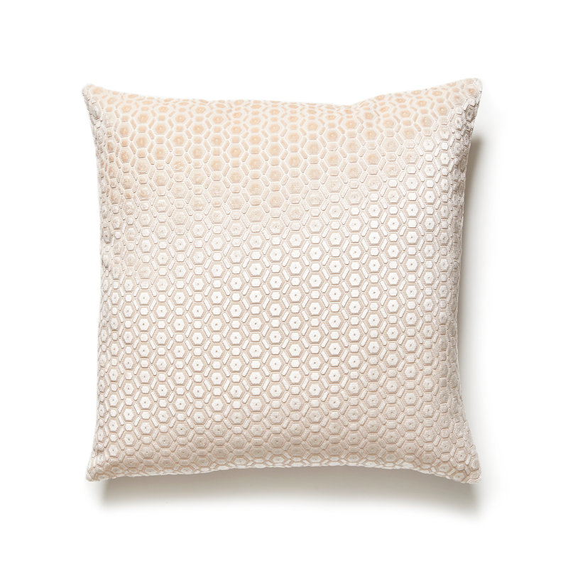 MANETTA PILLOW, Shell Pink Geometric