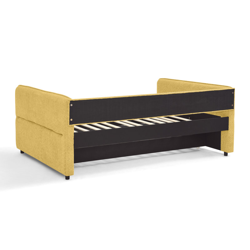 Lit de jour double multifonctionnel avec un design capitonné Boucle pour la maison