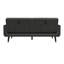 Futon moderne, velours gris-333552445