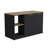 Kitchen Island With Large Countertop, Open Storage Shelves And Double Door Cabinet-65794970-65794975