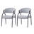 Christopher Knight Home 22.5" W x 22.75" D x 32.75" H Upholstered Fabric and Metal Dining Chairs (Set of 2)
