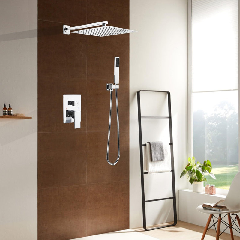 Système de douche 16 po, Chrome poli
