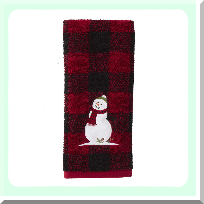 Crimson Forest Winter Hand Towel Set