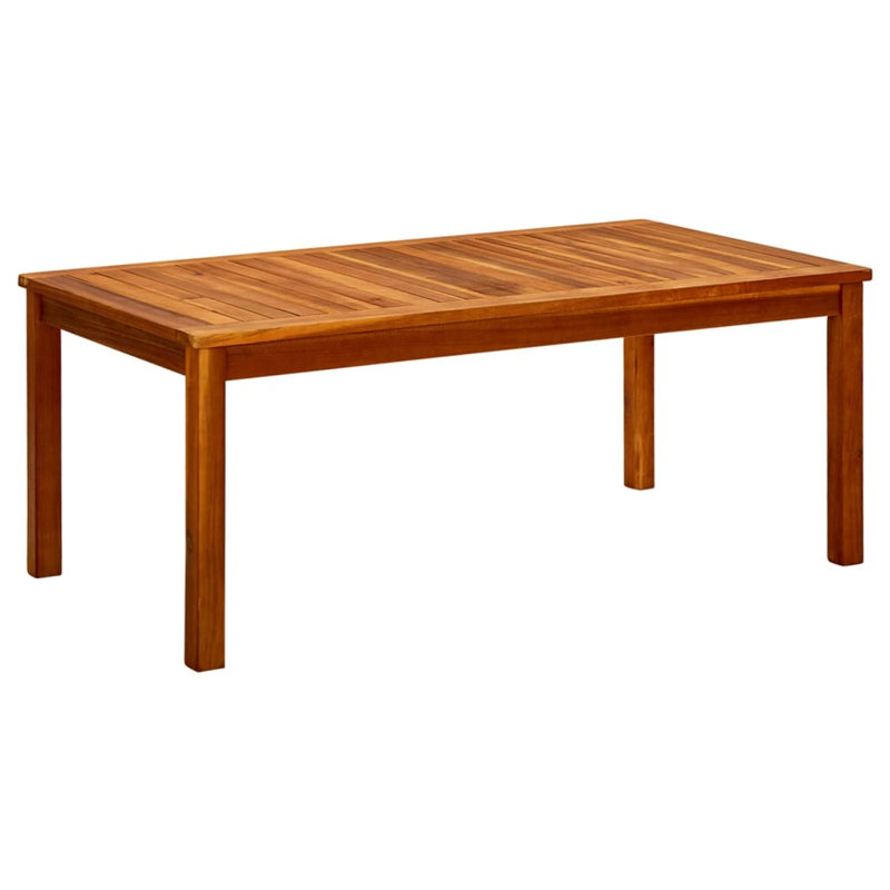 Alexadra Solid Wood Frame Single Coffee Table, 17.7" H x 46.3" W x 23.6" D, Brown