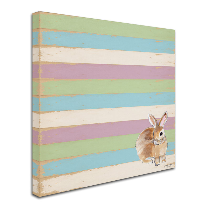 « lapin », art sur toile, H 14 po x l 14 po