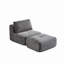 Canapé modulaire en mousse à mémoire de forme, méridienne simple pour le salon, canapé modulaire Cloud compatible avec les animaux de compagnie, tissu en velours côtelé, repose-pieds mobile, aucun assemblage requis-1160237586