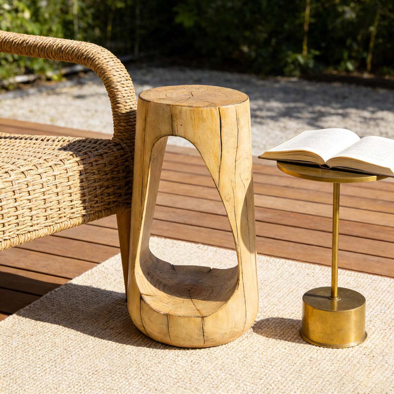 Outdoor Side Table, Natural