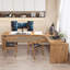 Bureau en bois massif en L Burlywood-1714551666-1714551663