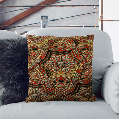 Geometric Square Cushion