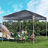 Aoodor Iron Pop-Up Canopy with Wheeled Storage Bag-85988822-90566760