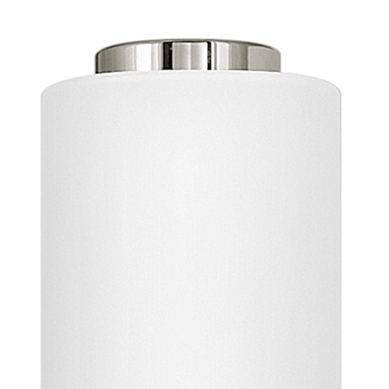 Aiden Integrated LED Bath Sconce w/ Etched White Glass, Polished Nickel