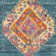 Tapis oriental bleu clair / orange Felty