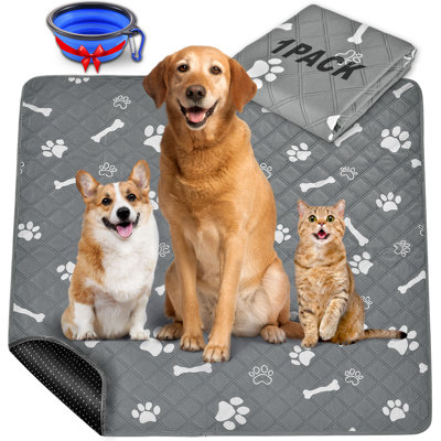 Washable Pee Pads for Dogs, Non-Slip, Highly Absorbent, Reusable, Waterproof Pet Training Pads for Playpen, Crate, Cage