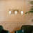 Aguero 19" 3-Light Antique Brass Vanity Light, Faux Diamond Cut Cloud Glass-231318538