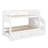 Bunk Bed with Trundle, Integrated Storage Staircase, Drawers, and Wardrobe-828937390