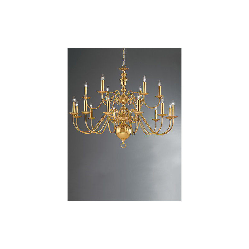 Laurier 18 - Light Candle Style Chandelier