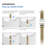 Bathroom Sink Pop Up Drain Stopper with 12" tailpiece, with Overflow-88893312