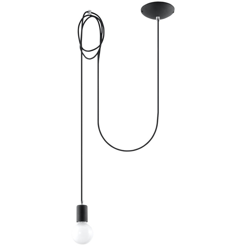 Dan 1 - Light Black Bulb Pendant