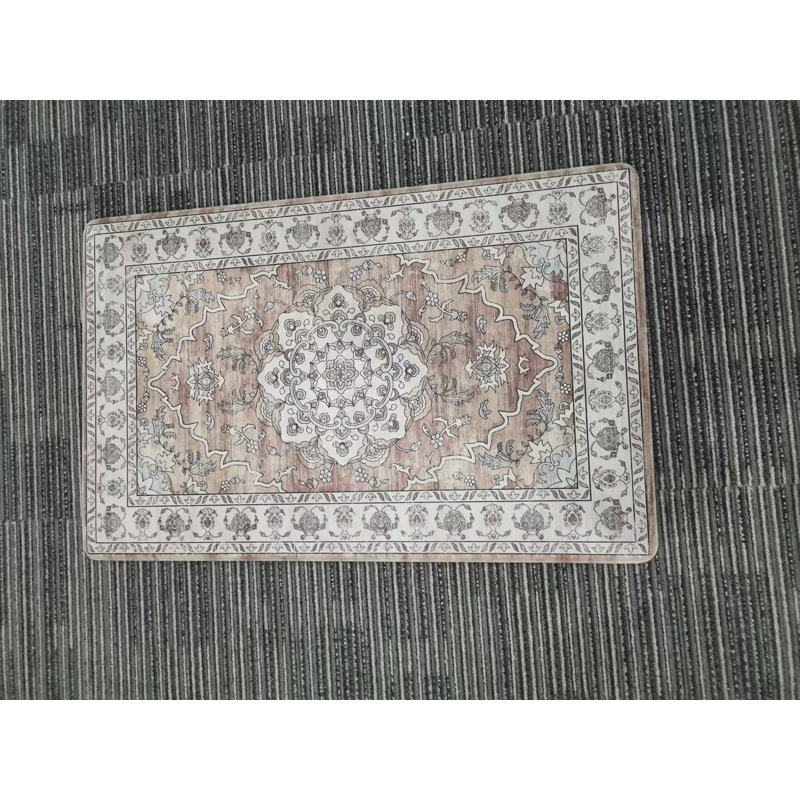 Tapis de cuisine antidérapant et antidérapant, Brown