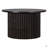 Round Coffee Table With A Drawer, Vertical Slat Base-243711471