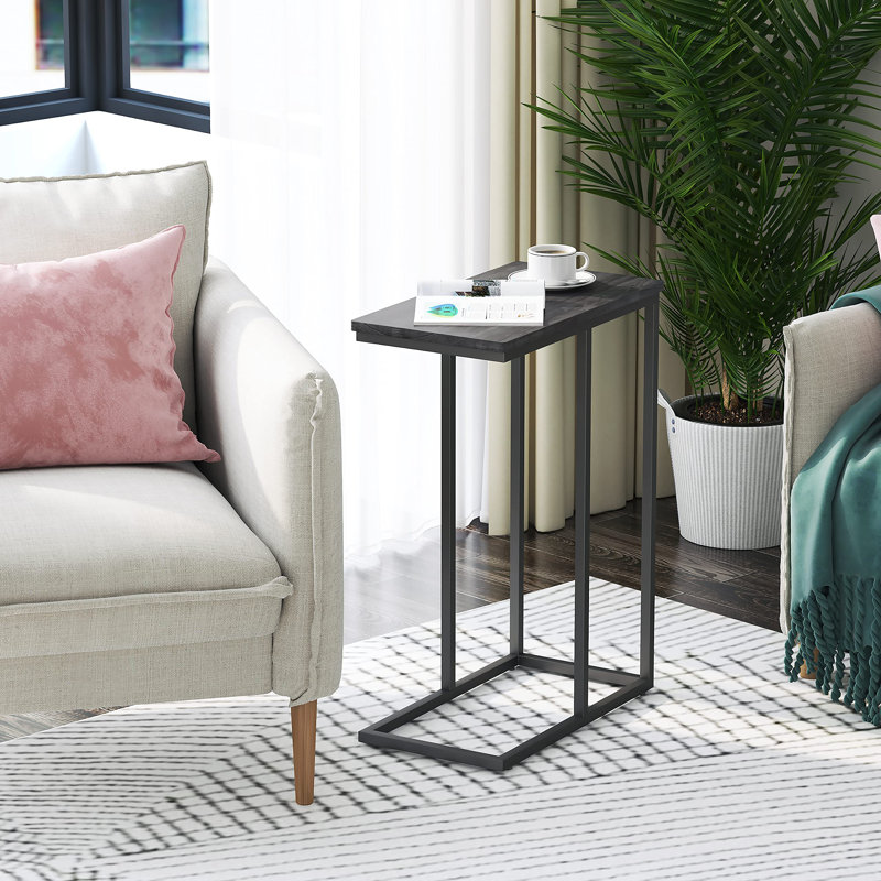 Blissany Rectangular Side Table, Grey