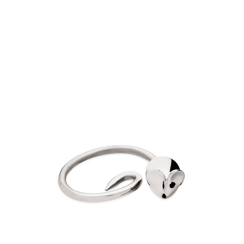 Alessi 1.58'' W Silver Key Chain