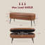 Banc de rangement de 43,7 po Mid-Century-129423036
