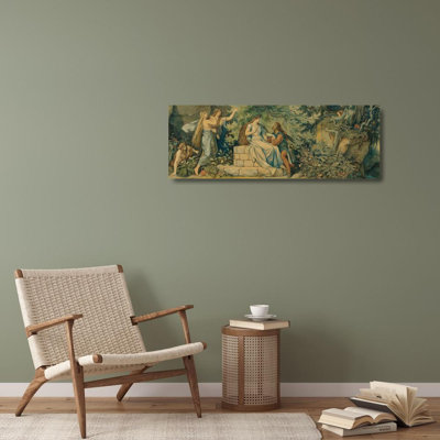 «The Beautiful Melusine; Ii. At the Forest Fountain» par Moritz Von Schwind - Art mural sur toile tendue avec châssis